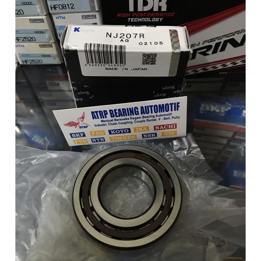 CYLINDRICAL ROLLER BEARING NJ207 NJ 207 KOYO JAPAN ORIGINAL 35X72X17