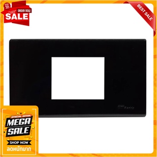 หน้ากาก 2 ช่องกลาง CT ELECTRIC A-1022 สีดำ อุปกรณ์ปลั๊กและสวิตช์ WALL PLATE CT ELECTRIC A-1022 2-MODULE MIDDLE BLACK