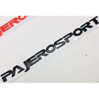 โลโก้ปาเจโร่ สีดำด้าน logo pajero sport  Size:L size: 4 Cm