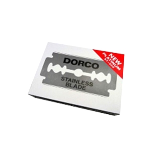 (1กล่องเล็ก) ใบมีด ดองโก้ Dorco stainless blade แสตนเลส เเท้ ใบมีด 2 คม ใบมีดดองโก้ โกนหนวด โกนเครา กันคิ้ว