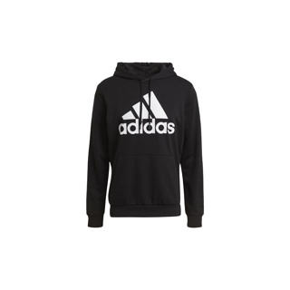 adidas Essentials Big Logo Hoodie ผู้ชาย สีดำ GK9540