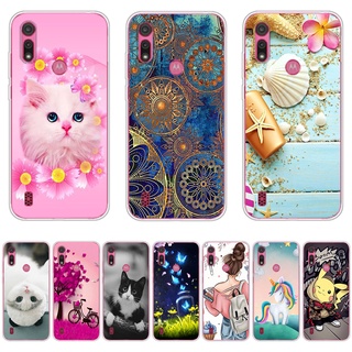 เคสโทรศัพท์มือถือ ซิลิโคนนิ่ม TPU กันกระแทก ลายธีมแมวสีชมพู A30 สําหรับ Motorola Moto E6i E6s 2020 E6 play E 2020 E7 power