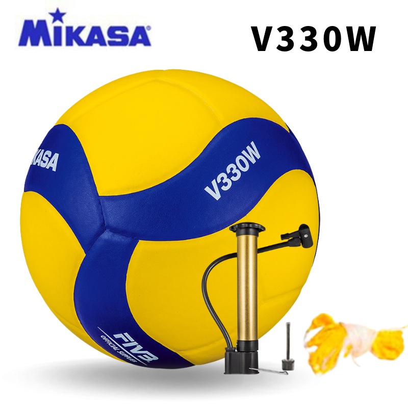 Mikasa V330W เบอร์ 5 ลูกวอลเลย์บอล Competition Training Soft PU leather Volleyball Olympic