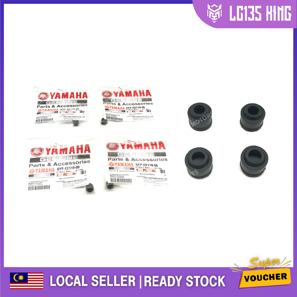 (4 ชิ้น) YAMAHA LC135 135LC V1 V2 V3 V4 V5 V6 ชุดซีลวาล์ว YAMAHA
