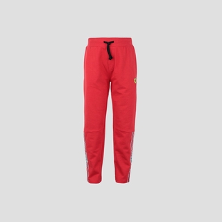 FERRARI เฟอร์รารี่ กางเกงขายาว รุ่น KID UNISEX ICON TAPE JOGGERS RED 11Y