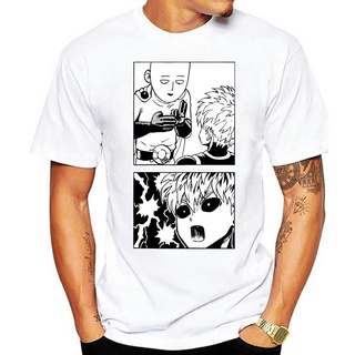 เสื้อยืด พิมพ์ลายมังงะ One Punch Man Saitama And Genos Fubuki Caped Baldy S-6XL(1) สีขาวS-5XL