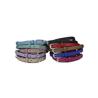 Louis Montini เข็มขัดผู้หญิง เข็มขัดแฟชั่น Women Belt เข็มขัดพียู MPU05 หัวทรงยาว 3