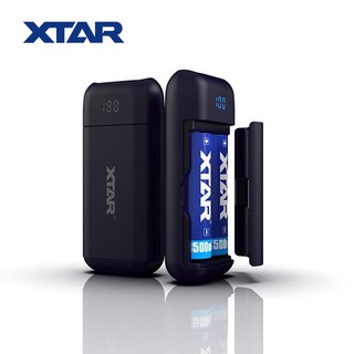 XTAR PB2 เครื่องชาร์จถ่านและเพาเวอร์แบงค์ในตัว ของแท้(รุ่นใหม่มีสีกรมสีเดียว)