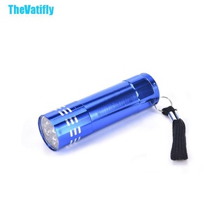 (Thevatifly) ไฟฉาย 9 Led ขนาดเล็ก สีม่วง