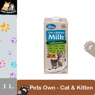 Pets Own Cat &amp; Kitten 1000 ml. นมลูกแมว  นมแมว