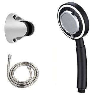 TryOne ฝักบัว ฝักบัวเพิ่มแรงดันน้ำ สีดำ 3in1