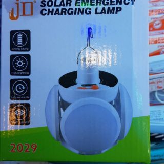 หลอดไฟ LED  jD 2029สามารถชาร์จไฟด้วยโซล่ากับไฟบ้านมีหลอดไฟ 4 ดวง