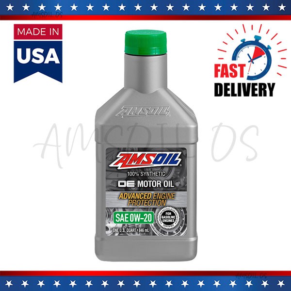 AMSOIL OE 0W20 100% SYNTHETIC มอเตอร์น้ํามัน 1QT