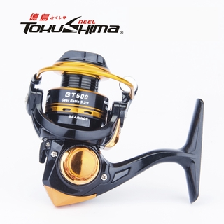 Tokushima รอกตกปลาไดว่ รอกเบสตกปลา อุปกรณ์ตกปลาชิงหลิว 10Kg Drag แขนรอกตกปลา Mini 500 Series