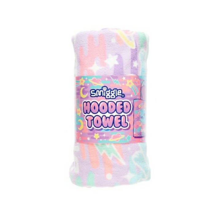 ผ้าขนหนู มีฮู้ด พิมพ์ลาย smiggle