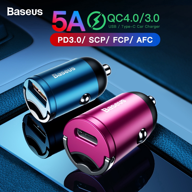 Baseus Fast Charge 4.0 USB 3.0 Car Charger for IPhone 11 Pro Max Huawei P30 QC4.0 QC3.0 QC 5A Fast C