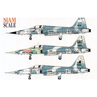 รูปลอกน้ำ DECAL SAIMSCALE สเกล 1/72 F-5E/F ROYAL THAI AIR FORCE 701 SQN Suratthani AB 50,000 Hours Anniversary