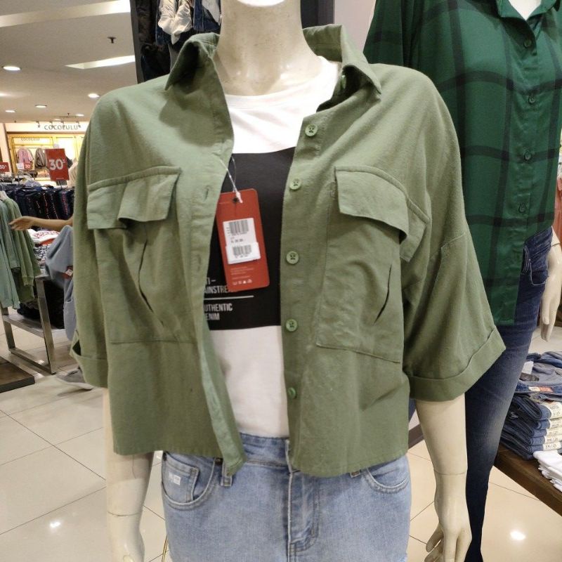 KEMEJA ( SL ) TAG 399.9900 NEWEST Shirt LOGO กางเกงยีนส์ ORIGINAL 100%