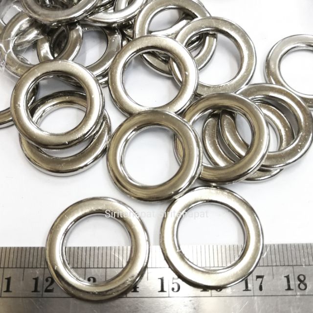 ปลีก/ส่ง ห่วงกลม 1.5 ซม.5ชิ้นซิงค์หล่อ ไม่ขึ้นสนิมจ้า