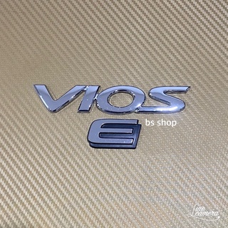 โลโก้ VIOS + E พื้นดำ ติดท้าย Toyota ราคาต่อ 2 ชิ้น