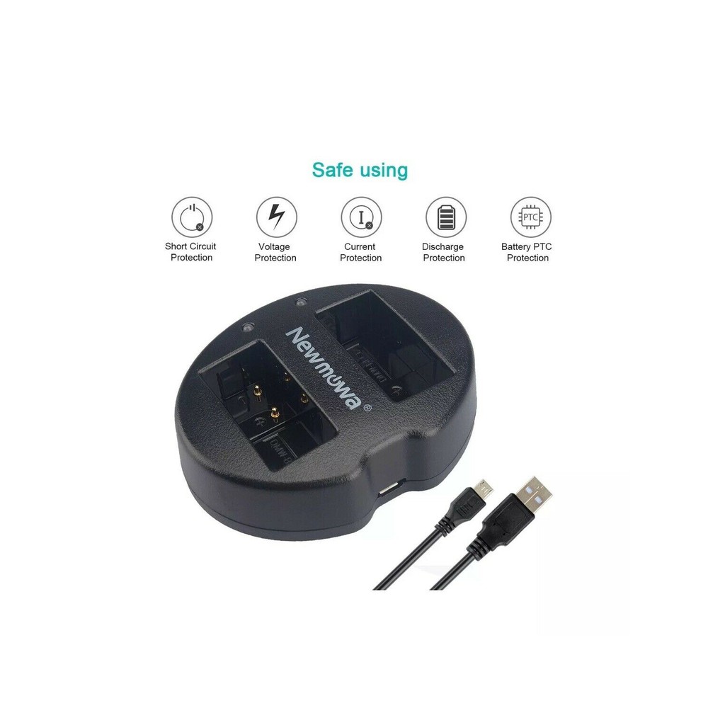 CHARGER DUAL PANASONIC BLC12  for Panasonic DMW-BLC12, DMW-BLC12E, DMW-BLC12PP and Panasonic Lumix D