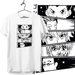 เสื้อยืด พิมพ์ลายการ์ตูนอนิเมะ Infinitee Hunterxhunter HxH สีขาว สําหรับผู้ชาย และผู้หญิง