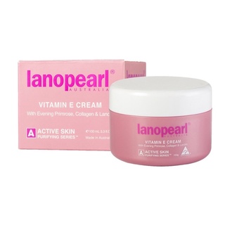 ครีม Lanopearl Vitamin E Cream with Evening Primrose, Collagen &amp; Lanolin 100g.