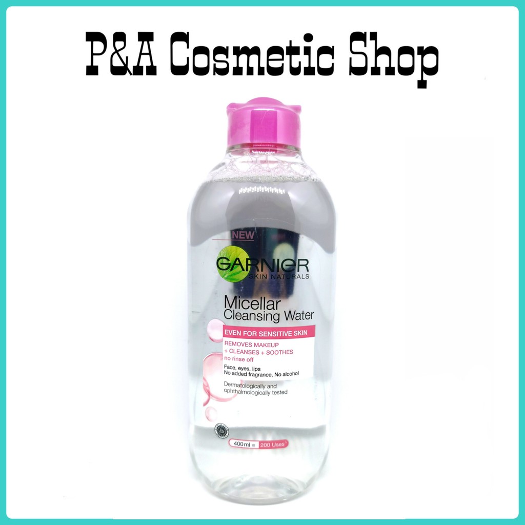 แท้ 💯 Ganier 400 ml.Micellar cleansing water even for sensitive skin การ์นิเย่ สกิล เนเชอรัลส์ ไมเซล