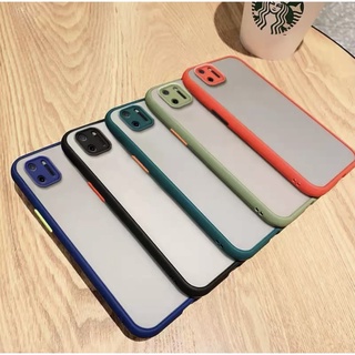 รุ่นใหม่ !!! Case Realme C11 2021 เคสเรียวมี เคสกันกระแทก ปุ่มสีผิวด้านขอบนิ่มหลังขุ่น กันลอยกล้อง Realme C11