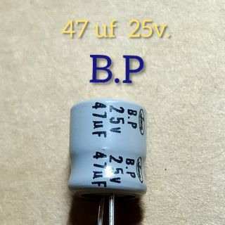 ตัวเก็บประจุ, Capacitor ชนิด B.P 47uf  25v. 10ชิ้น