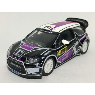 รถเหล็ก Norev Citroen ds3 wrc no.15 ดำม่วง