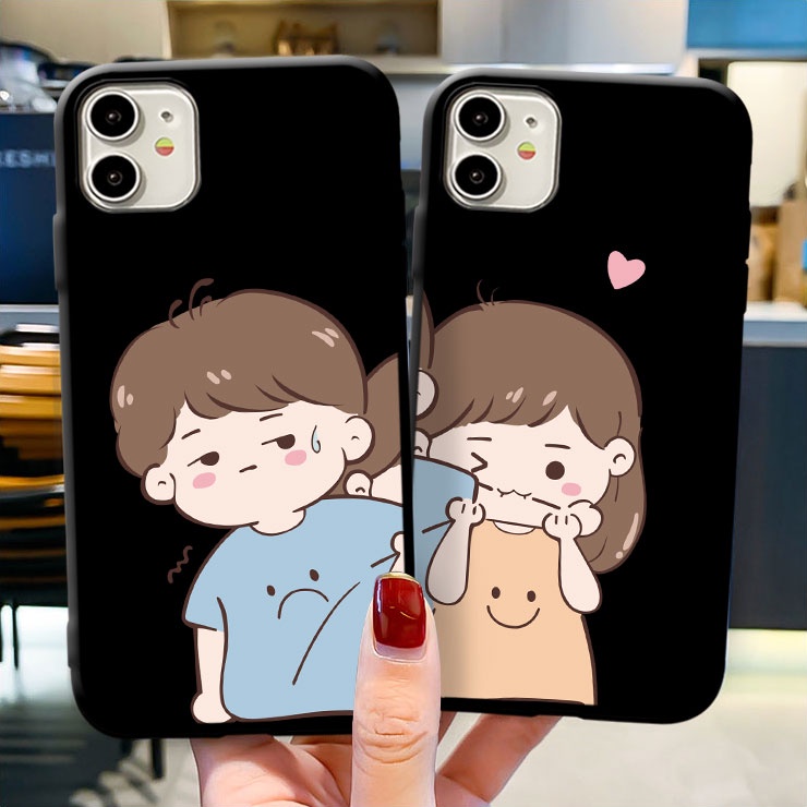 เคสโทรศัพท์มือถือแบบนิ่ม ลายคู่รักกัด สําหรับ Samsung S22+ S21+ S22 S21 S20 Ultra Plus FE 5G S10e S10 lite S9 S8 S7 S6 Edge Plus