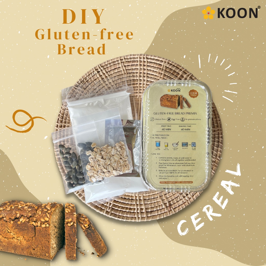 Baking Premix Flour 189 บาท DIY แป้งทำขนมปังกลูเตนฟรี ตรา KOON (คูน) Food & Beverages