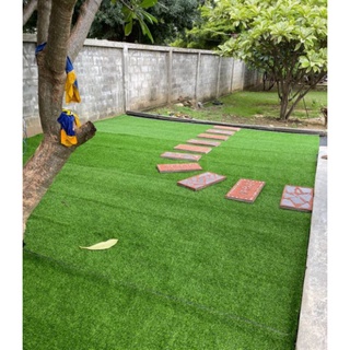 หญ้าเทียมขนาด2×13เมตรAAAขนสูง2cm. ขนนุ่มพร้อมส่ง Artificial grass size 2×13 meters AAA, feather height 2cm. Soft bristle