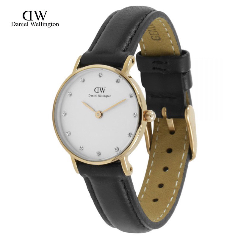 Pre Daniel 0951DW Classy Sheffield 34mm Women Watch - Rose Gold Case Black นาฬิกาแบรนด์เนม แท้100% ส