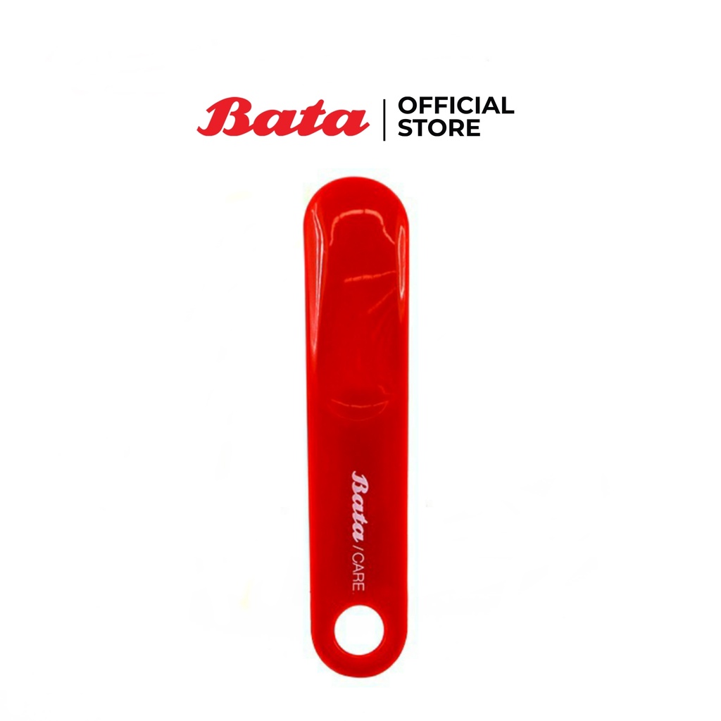 Bata บาจา ด้ามช้อนรองเท้า ทีดันเท้า ช่วยการสวมใส่รองเท้า Shoe Horn ขนาด 18 ซม. สีแดง 9900090