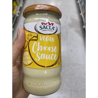 ซอส สำหรับ ราดพาสต้า สูตรมังสวิรัติ ตรา แซคล่า 350 G. Vegan Cheese Sauce ( Sacla Brand )