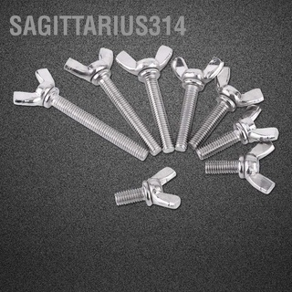 Sagittarius314 สกรูปีกผีเสื้อ สเตนเลส 304 M5 รูปปีกผีเสื้อ 8 แบบ สําหรับเครื่องยึดสกรู 5 ชิ้น ต่อถุง