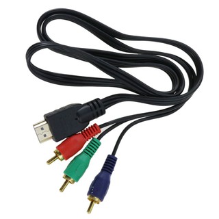 (eai) 1 ม. hdmi male to 3 rca อะแดปเตอร์แปลงสายเคเบิ้ลเสียงวิดีโอ av hdtv