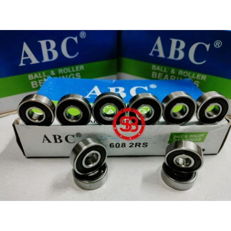 ORIGINAL ABC ยี่ห้อ 608 2RS Bearing (ราคาต่อชิ้น)