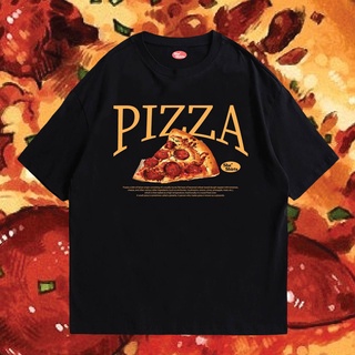 (🔥พร้อมส่ง🔥) เสื้อ PIZZA ผ้าCotton 100% ผ้าดีมากก มีขาวและดำ  และ OVERSIZE SheShirts