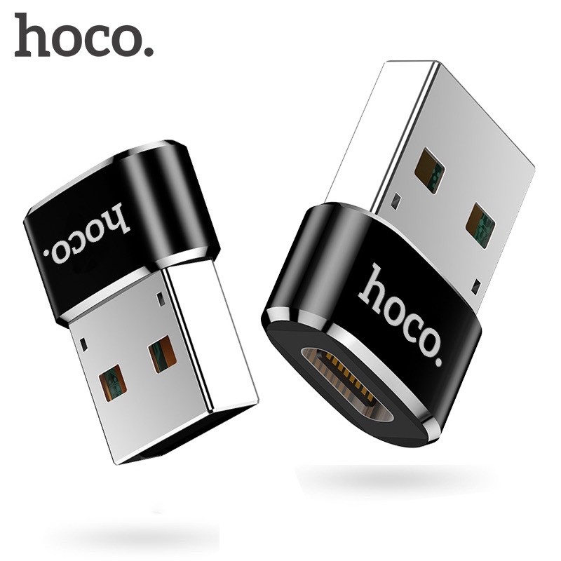 Hoco UA6 / UA17 USB TO TYPE-C CONVERTER ADAPTER หัวแปลง Type C (Female) เป็น USB-A (Male) สำหรับชาร์