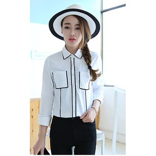 White Shirt Long sleeve Korean (SALE)