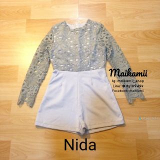 จั้มสูทสีเทา งานป้ายnida✳️m (used)​