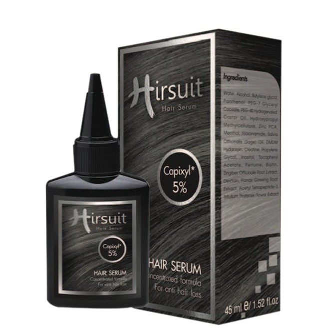 Hirsuit Hair Serum สูตรเข้มข้น 2 เท่า ดูแลผมร่วง ผมบาง ปลูกผม พิเศษ 990฿จากปกติ 2000฿ DeMed Clinic