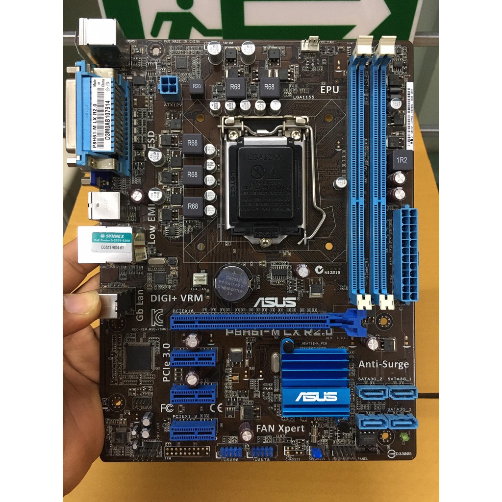 เมนบอร์ด MB LGA 1155 Asus P8H61-M LX R2.0