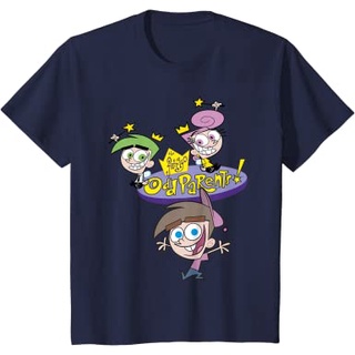 เสื้อยืดอินเทรนด์ผู้ชายอินเทรนด์ผู้หญิงเสื้อยืด พิมพ์ลาย The Fairly OddParents Cosmo Wanda And Timmy สําหรับเด็กS-3XL