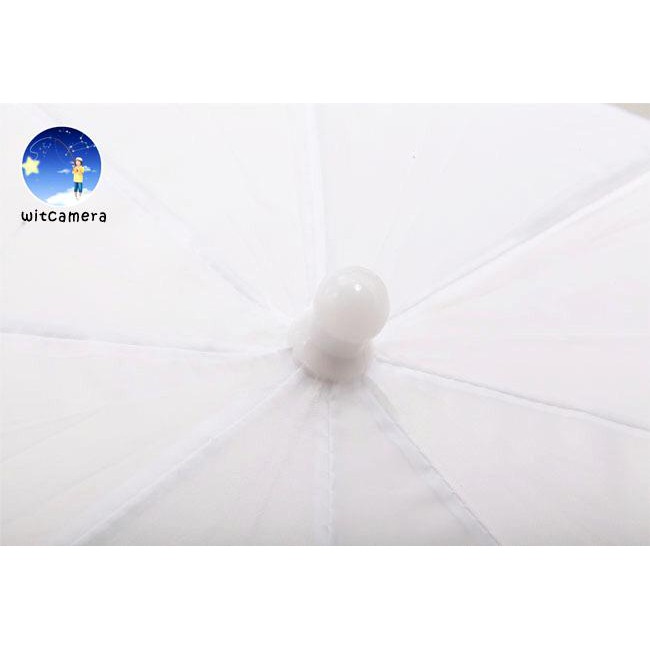 ร่มทะลุสีขาว ร่มคุณภาพสูง 43"/110cm เนื้อร่มโปร่งแสง ผ้าเกรดสูงสำหรับถ่ายภาพบุคคล/การถ่ายภาพเสื้อผ้า White Umbrella 43"