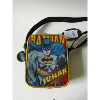 ลิขสิทธิ์แท้ กระเป๋าสะพาย​ ลาย​ แบดแมน​ batman​ ขนาด 11x15x4 นิ้ว