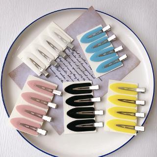 4pcs/set Japan and South Korea fashion seamless hairclips /  new design leaves bangs clip /  face wash makeup hairpin